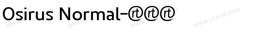Osirus Normal字体转换